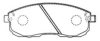 ASVA AKD-2201 Brake Pad Set, disc brake